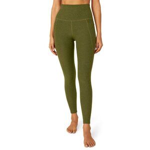 Beyond Yoga Out of Pocket Legging in Deep Olive - Medium